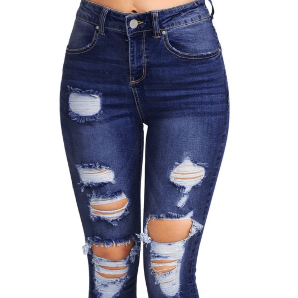Distressed Beauty Denim Jeans